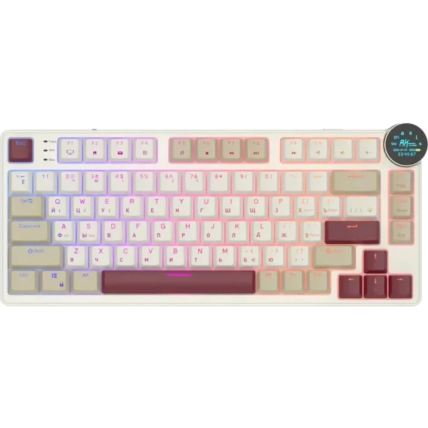 Клавиатура Royal Kludge N80 Rosy Clouds (RK Red)